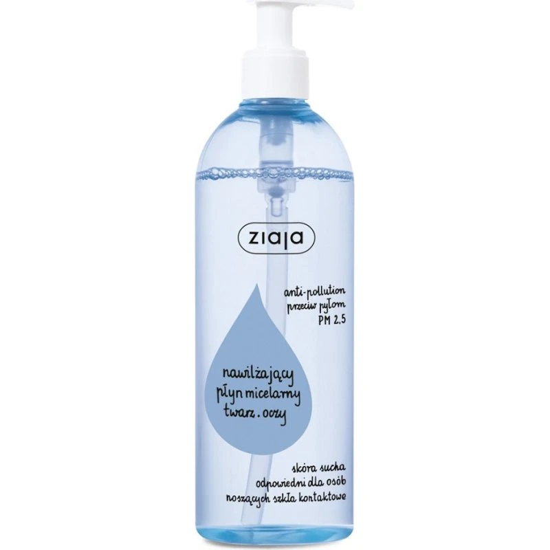Ziaja Płyn micelarny nawilżający do twarzy i oczu 390ml