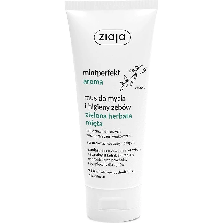 Ziaja Mintperfekt Aroma mus do higieny zębów Zielona Herbata 100ml