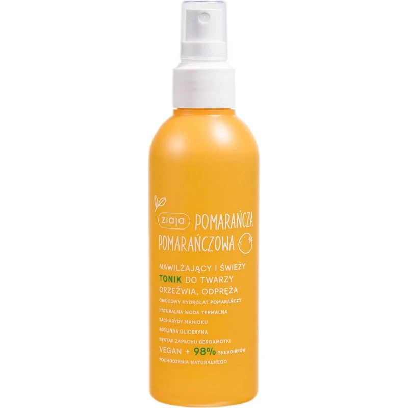Ziaja Tonik nawilżający i odświeżający Pomarańcza 190ml