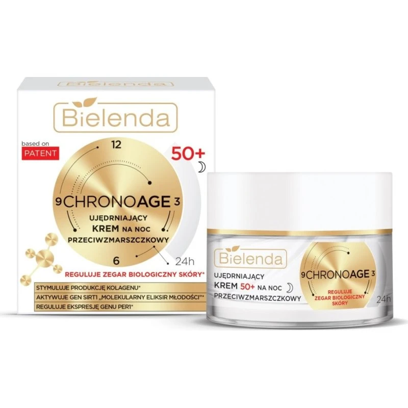 Bielenda Chrono Age ujędrniający krem przeciwzmarszczkowy na noc 50+ 50ml