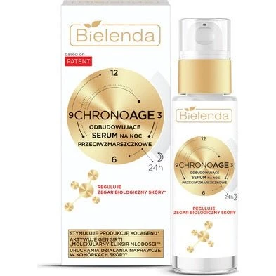 Bielenda Chrono Age odbudowujące serum przeciwzmarszczkowe na noc 30ml