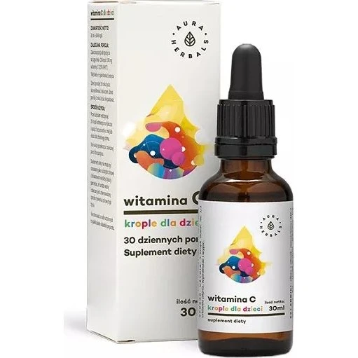 Aura Herbals Witamina C dla dzieci 100 mg – krople 30 ml