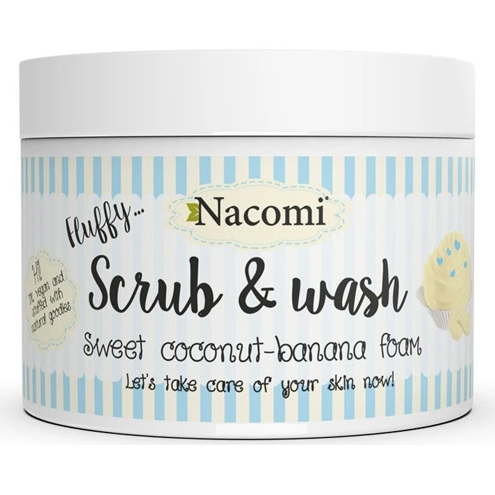 Nacomi Scrub & Wash Pianka peelingująco-myjąca Słodka Kokosowo-Bananowa 180ml