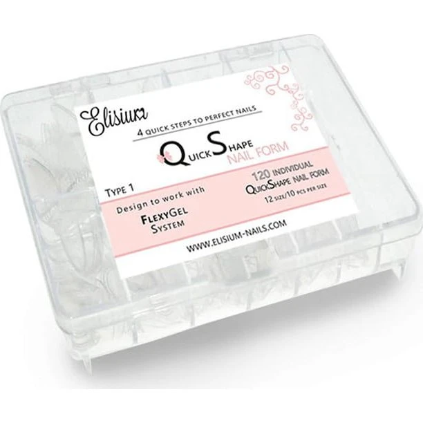 Elisium Quick Shape Nail Form Type 1 - Formy do paznokci 120 szt.