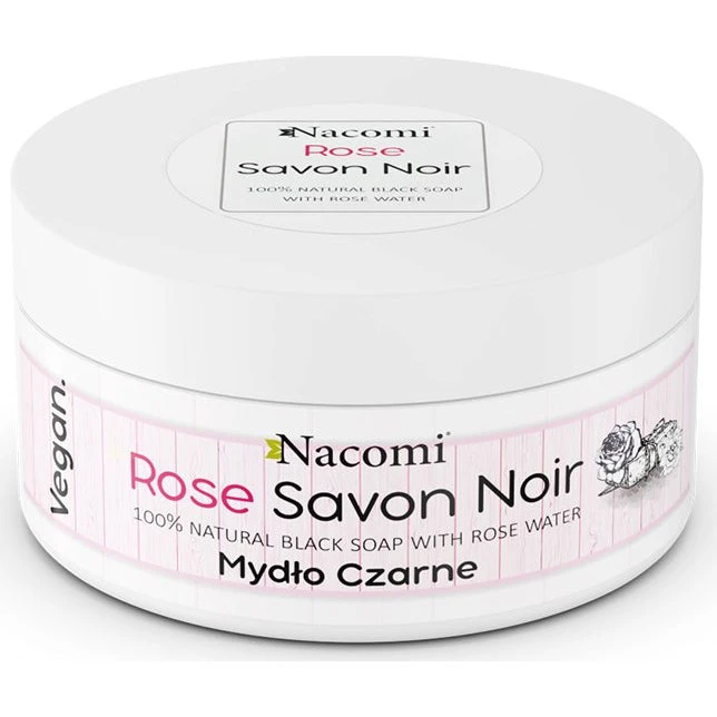 Nacomi Rose Savon Noir różane czarne mydło z wodą różaną 125g