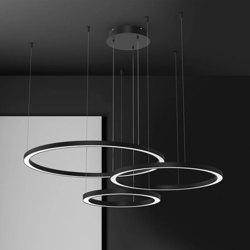 Eko-Light Galaxia Żyrandol LED 3-punktowy czarny 85W