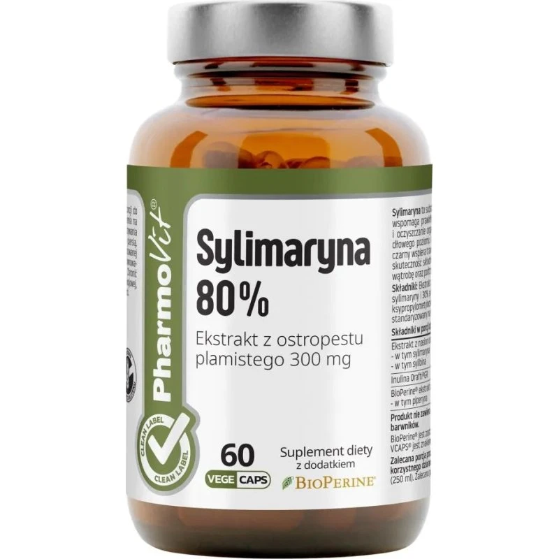Pharmovit Sylimaryna 80% 60 kapsułek - Wsparcie Wątroby