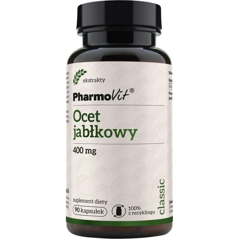 Pharmovit Ocet Jabłkowy 400 mg 90 kapsułek