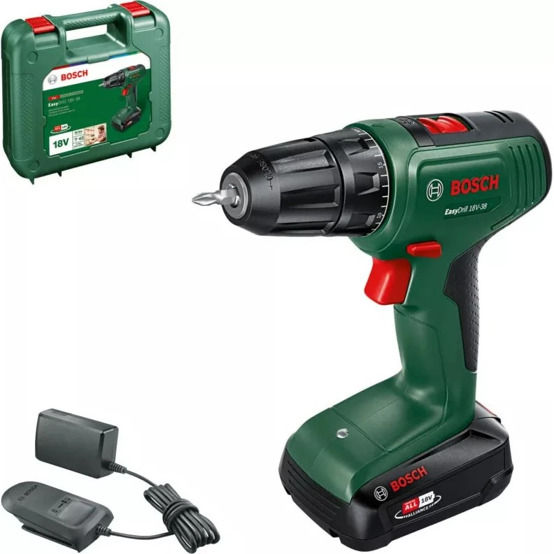 Bosch Easydrill 18V-38 18V, 2 Ah, komplet
