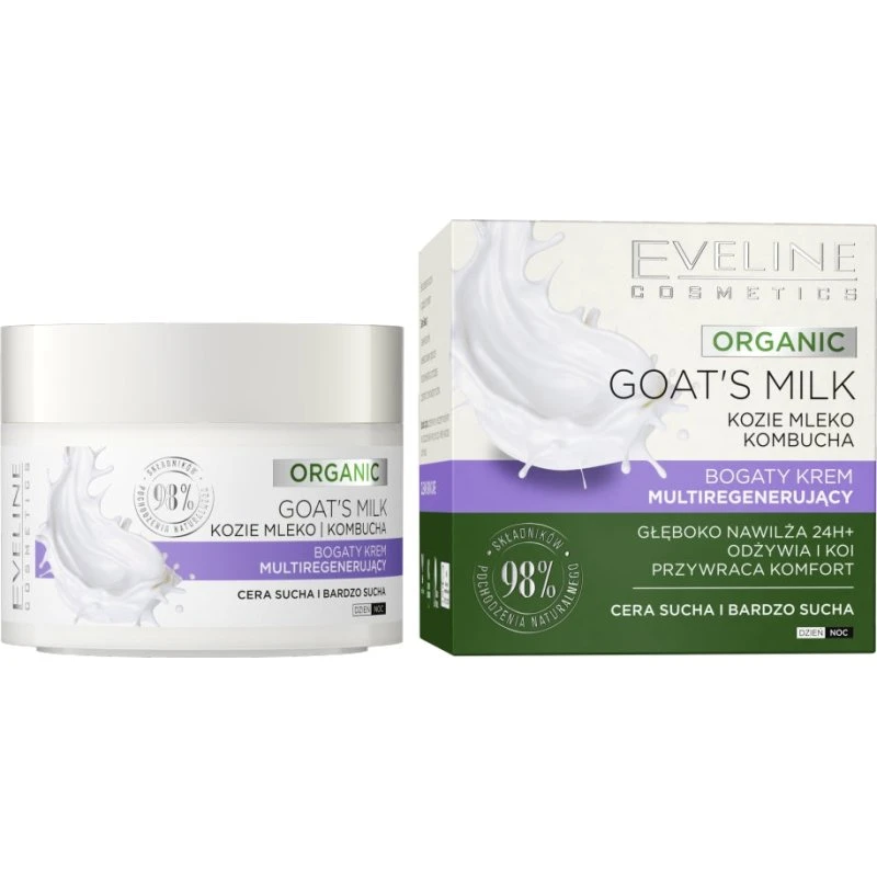 Eveline Cosmetics Organic Goat's Milk Krem Multiregenerujący 50ml