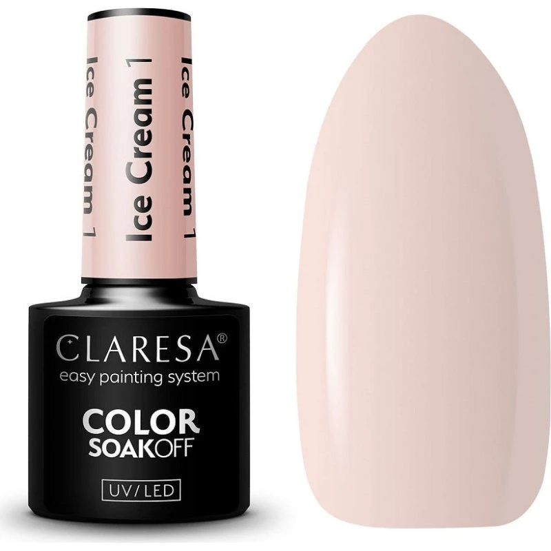 Claresa Soak Off UV/LED Ice Cream - Lakier hybrydowy 15g
