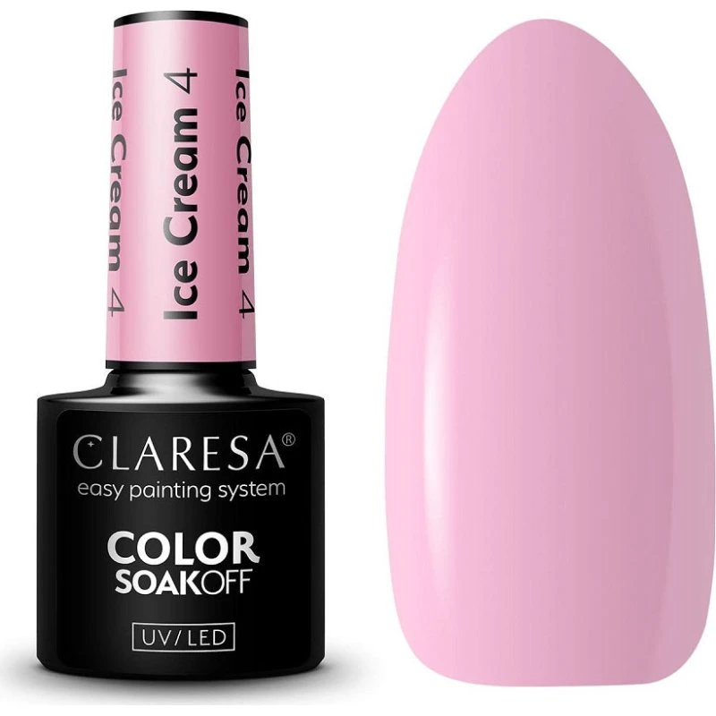Claresa Soak Off UV/LED Ice Cream lakier hybrydowy 4 5g