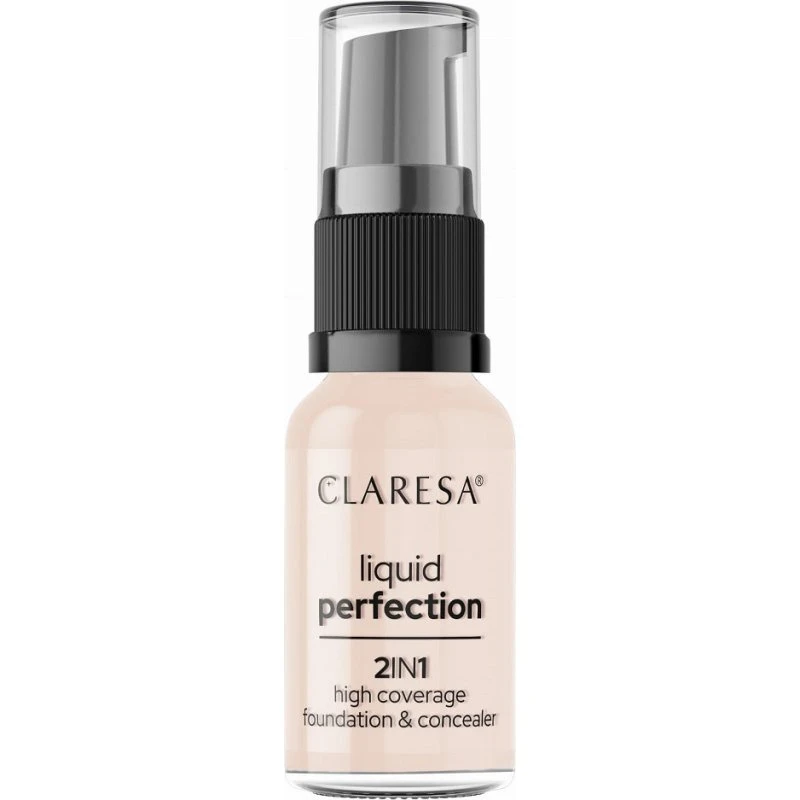 Claresa Liquid Perfection 2w1 Korektor i Podkład 101 Light 18g