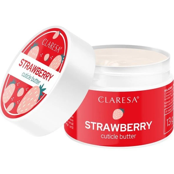 Claresa Cuticle Butter Strawberry 13g - Masełko do skórek