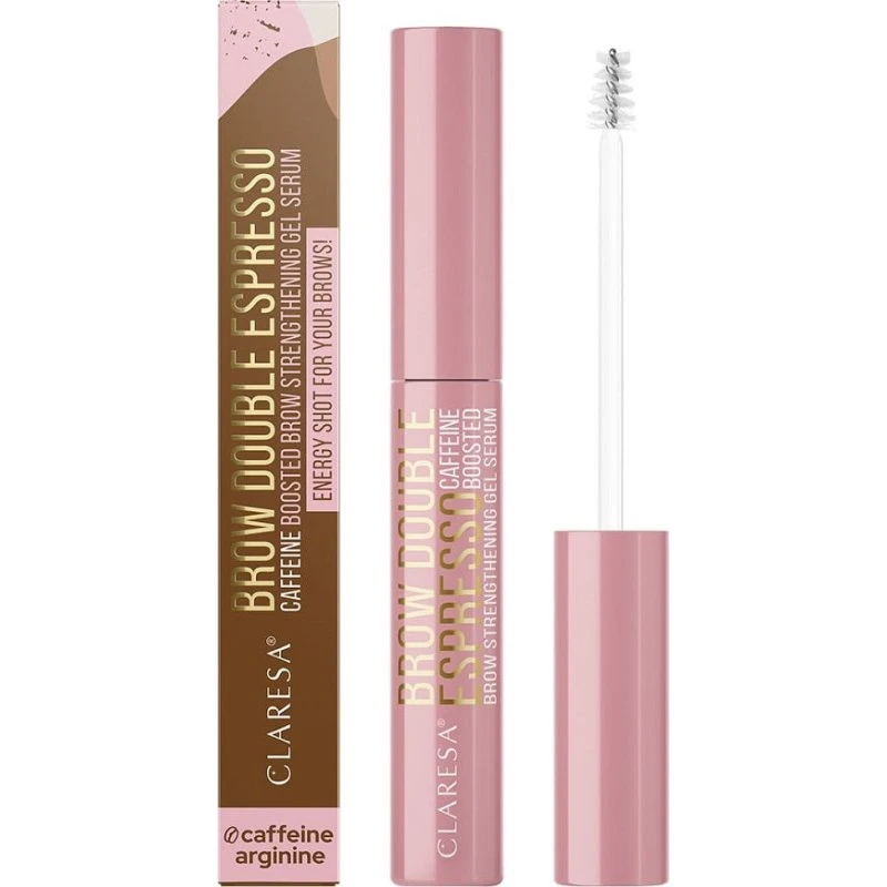 Claresa Brow Double Espresso wzmacniające żelowe serum do brwi 6g
