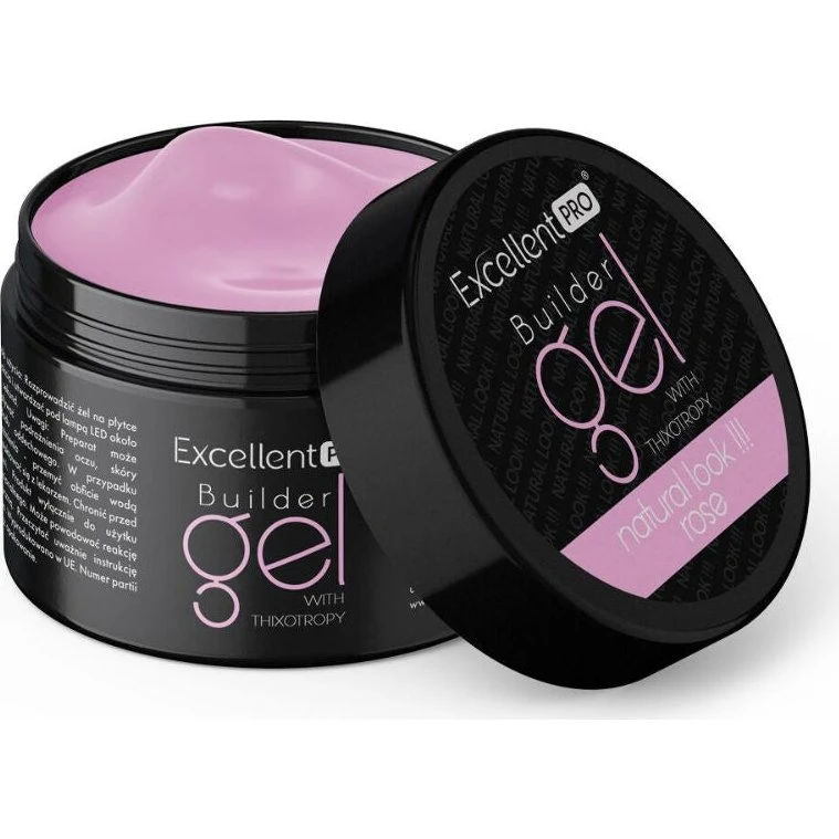 Excellent PRO Builder Gel Natural Look Rose 50g