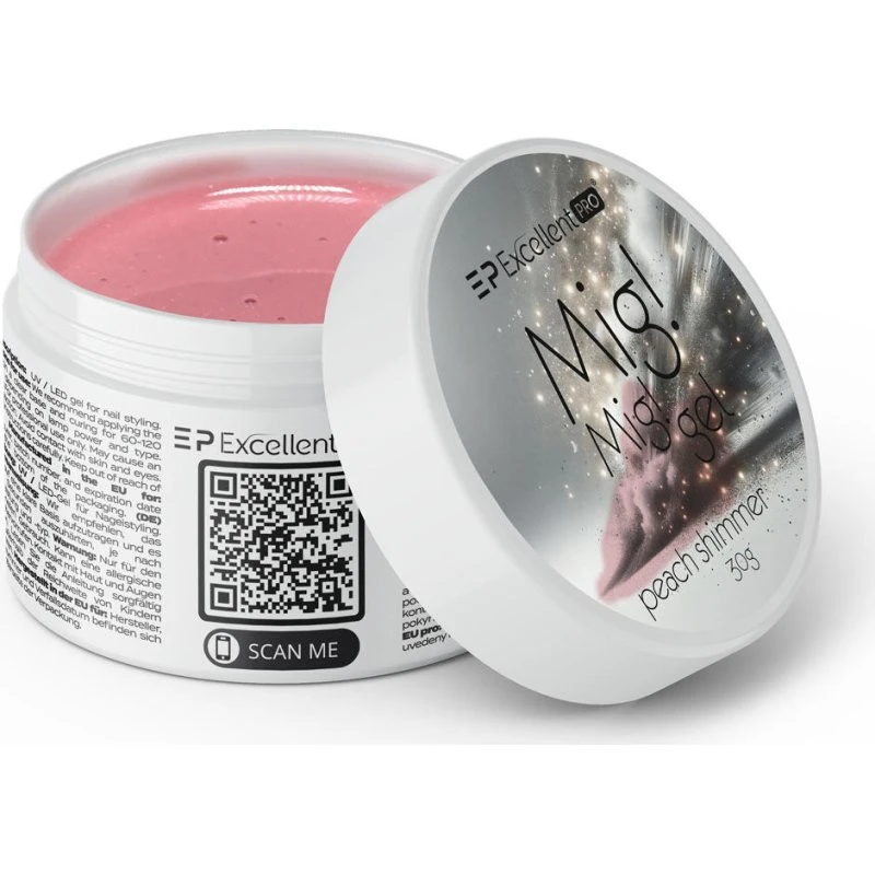 Excellent PRO Mig! Mig! Gel Peach Shimmer 30g