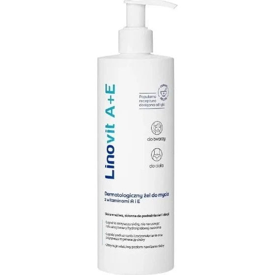 Ziołolek Linovit A+E żel do mycia dermatologiczny 400ml