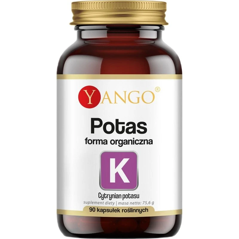 Yango Potas 90 kapsułek - Cytrynian Potasu Organic