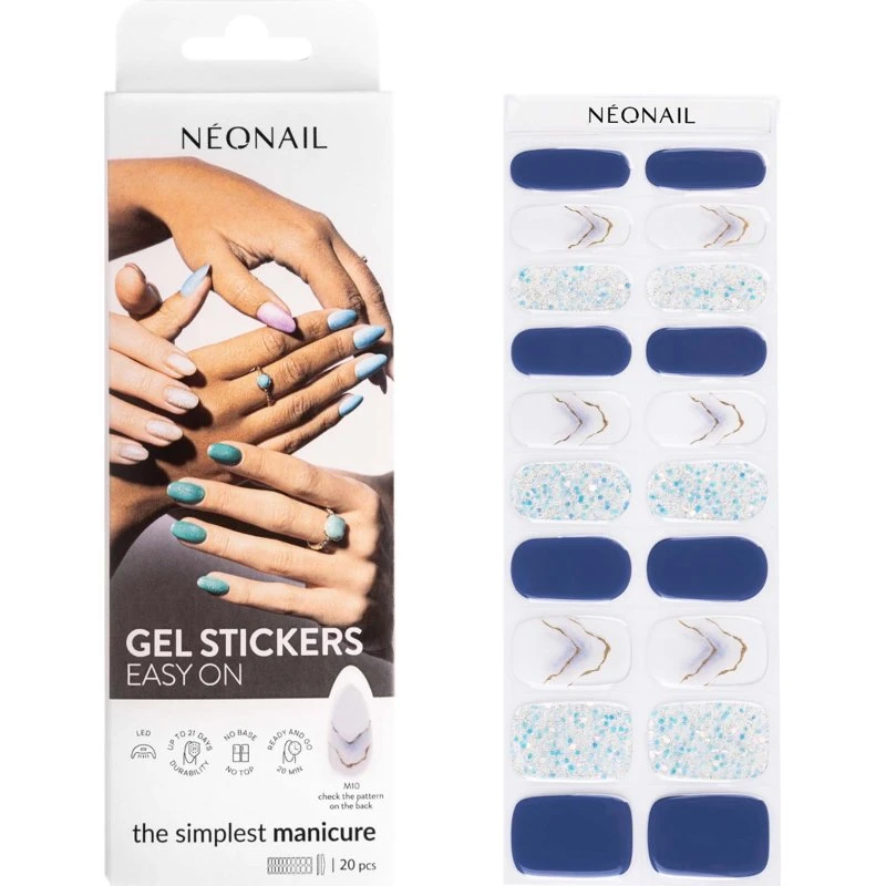 NEONAIL Gel Stickers Easy On M10 - Naklejki Hybrydowe