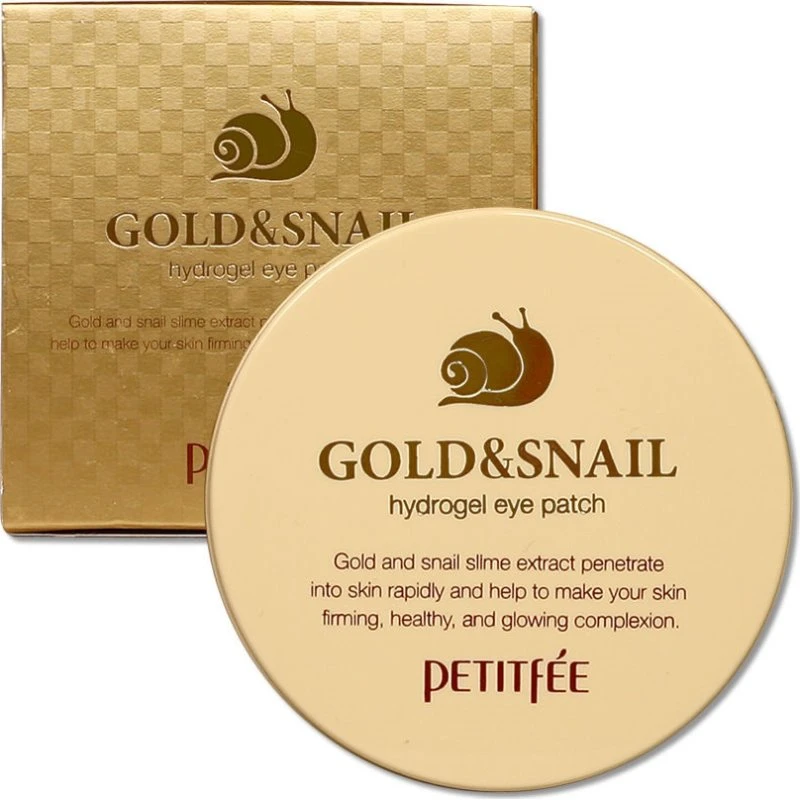 Petitfee Gold & Snail Hydrogel Eye Patch, 60 szt.