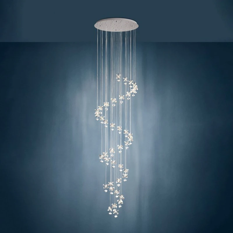EGLO Stars of Light Pianopoli żyrandol LED chrom 78x334 cm