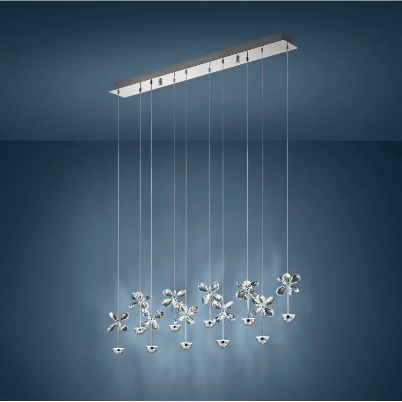 EGLO Stars of Light Pianopoli LED - Żyrandol chrom 87 cm