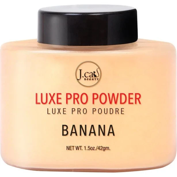 J.Cat Beauty Luxe Pro Powder sypki puder utrwalający 101 Banana 42g