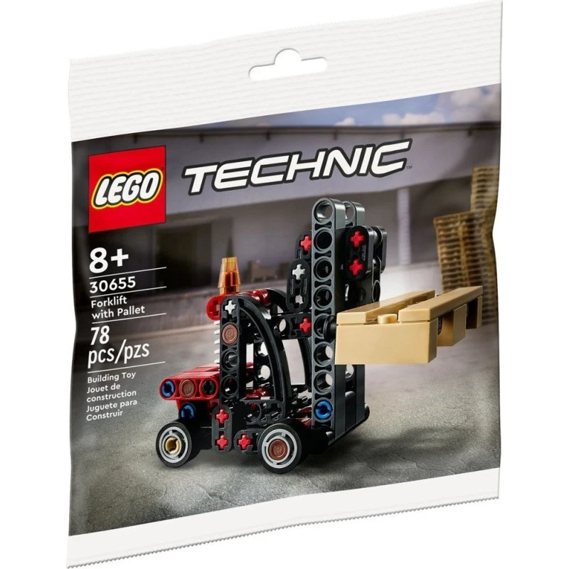 LEGO TECHNIC 30655 Wózek widłowy z paletą
