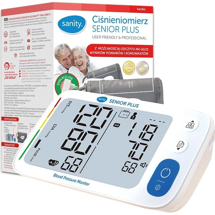 Sanity Senior PLUS ciśnieniomierz TMB-2288-C z zasilaczem