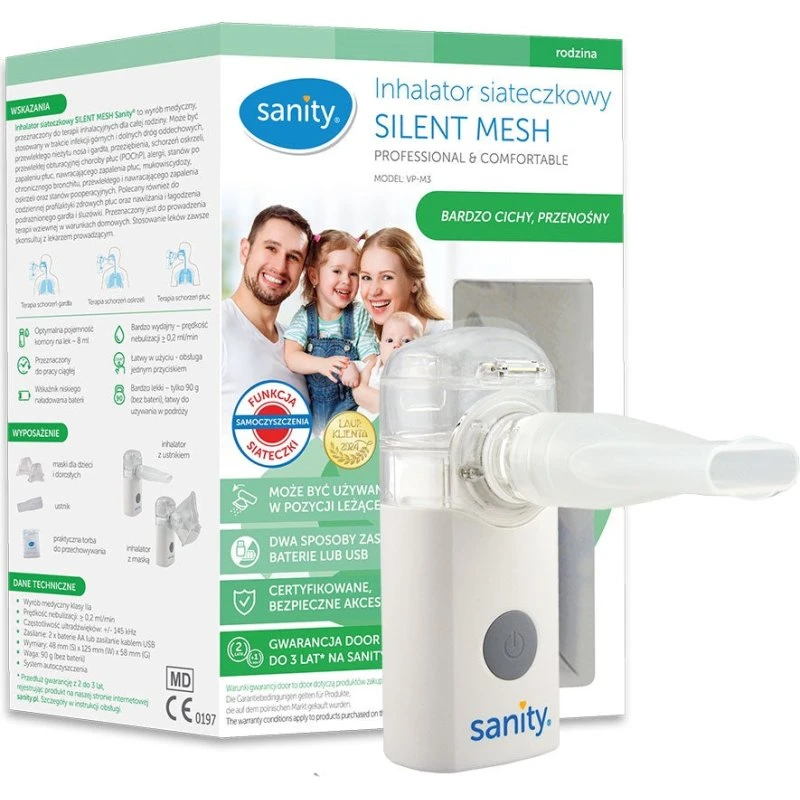 Sanity Silent Mesh VP-M3 – Inhalator siateczkowy