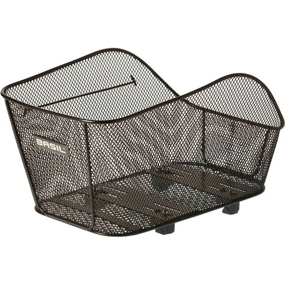 Basil Icon S kosz tylny WSL, stalowy czarny, 15 l