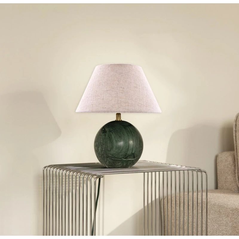 Globen Lighting Lampa stołowa Castello, zielono-beżowa, 28 cm