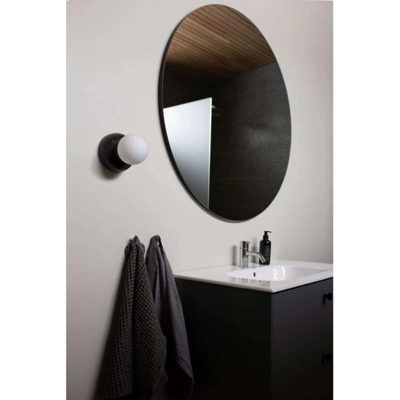 Globen Lighting Kinkiet Torrano 13 cm czarny IP44