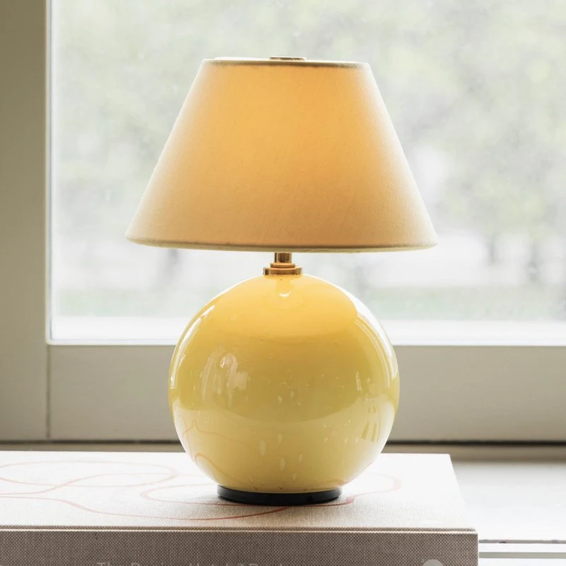 Globen Lighting Lampa stołowa IRIS Portable, żółta, 23 cm