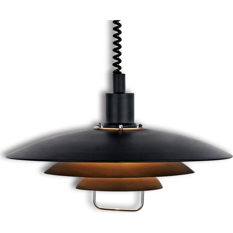 Lampa wisząca KIRKENES Czarna - regulowana wysokość
