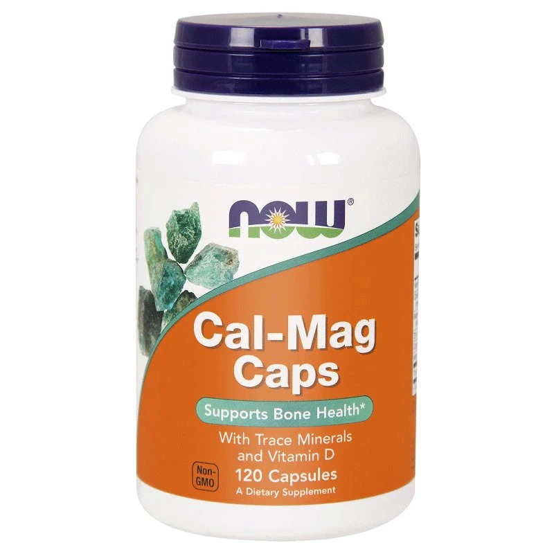 Now Foods Cal-Mag: Wapń, Magnez, Wit. D3 i Pierwiastki Śladowe 120 kaps.