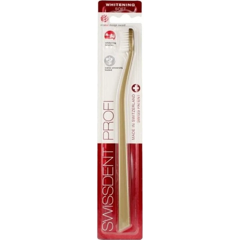 Swissdent Profi Whitening Soft szczoteczka do zębów Złota