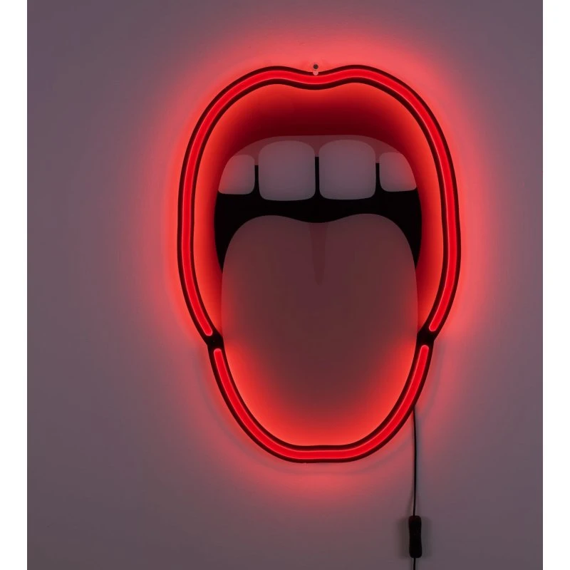 Seletti Blow Tongue LED Lampa Ścienna Design Studio Job 41x58cm