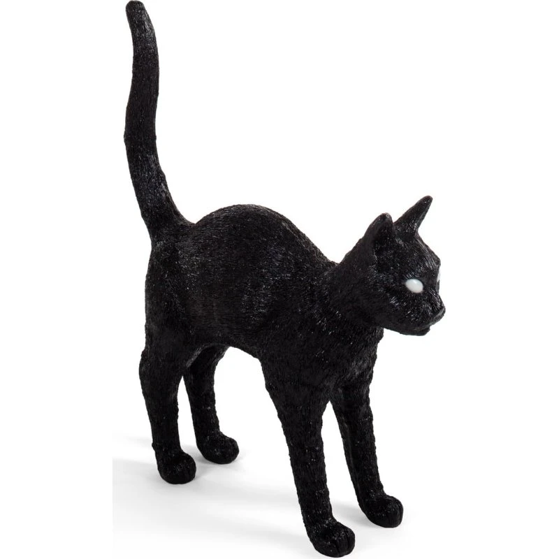Seletti Jobby The Cat Lampa Stołowa Czarna LED