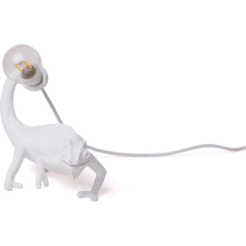 Lampa dekoracyjna SELETTI Chameleon Lamp Still, biała, USB