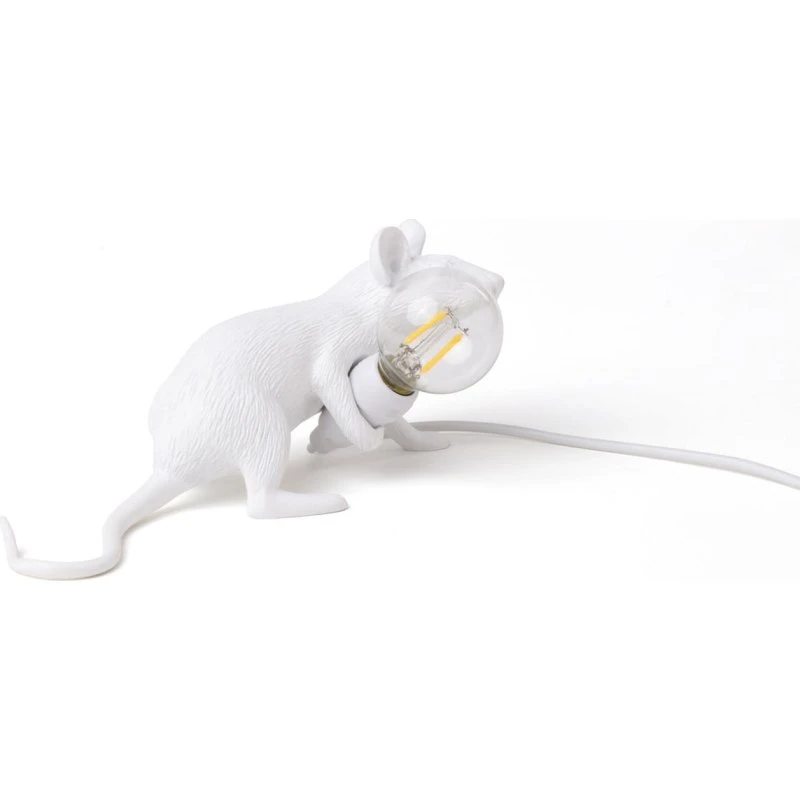 Seletti Mouse Lamp Lop Lying Down - Lampa Stołowa Designerska