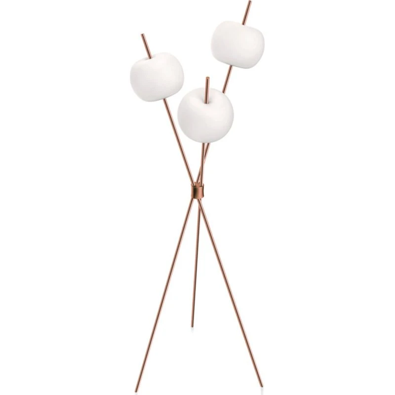 Lampa Podłogowa Kushi Copper - Designerska Lampa Stojąca LED