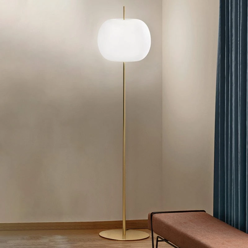KDLN Lampa stojąca Kushi XL Brass, mosiądz, 185 cm