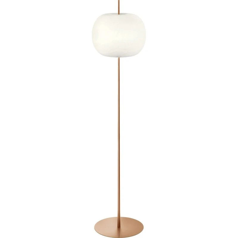 KDLN Lampa stojąca Kushi XL, kolor miedziany, 183 cm