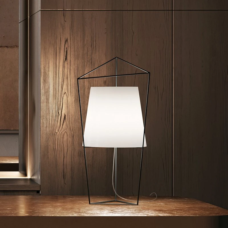 KDLN Lampa stołowa Tatu, kolor mosiężny, szkło, 69 cm