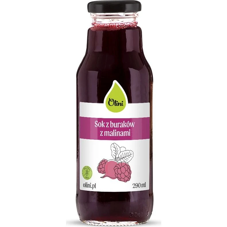 Olini Sok z buraków z malinami 290ml
