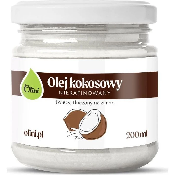 Olini Olej kokosowy nierafinowany tłoczony na zimno 200ml