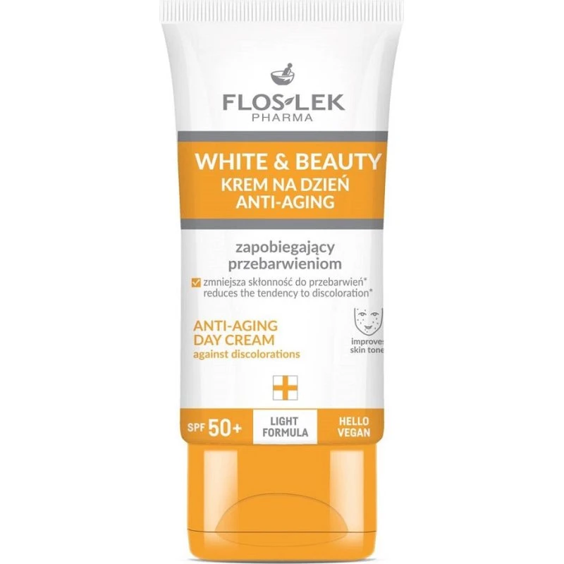 Floslek White & Beauty krem na dzień anti-aging SPF50+ 30ml