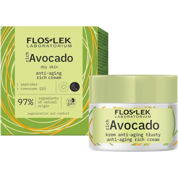 Floslek richAvocado krem anti-aging na dzień i na noc 50ml